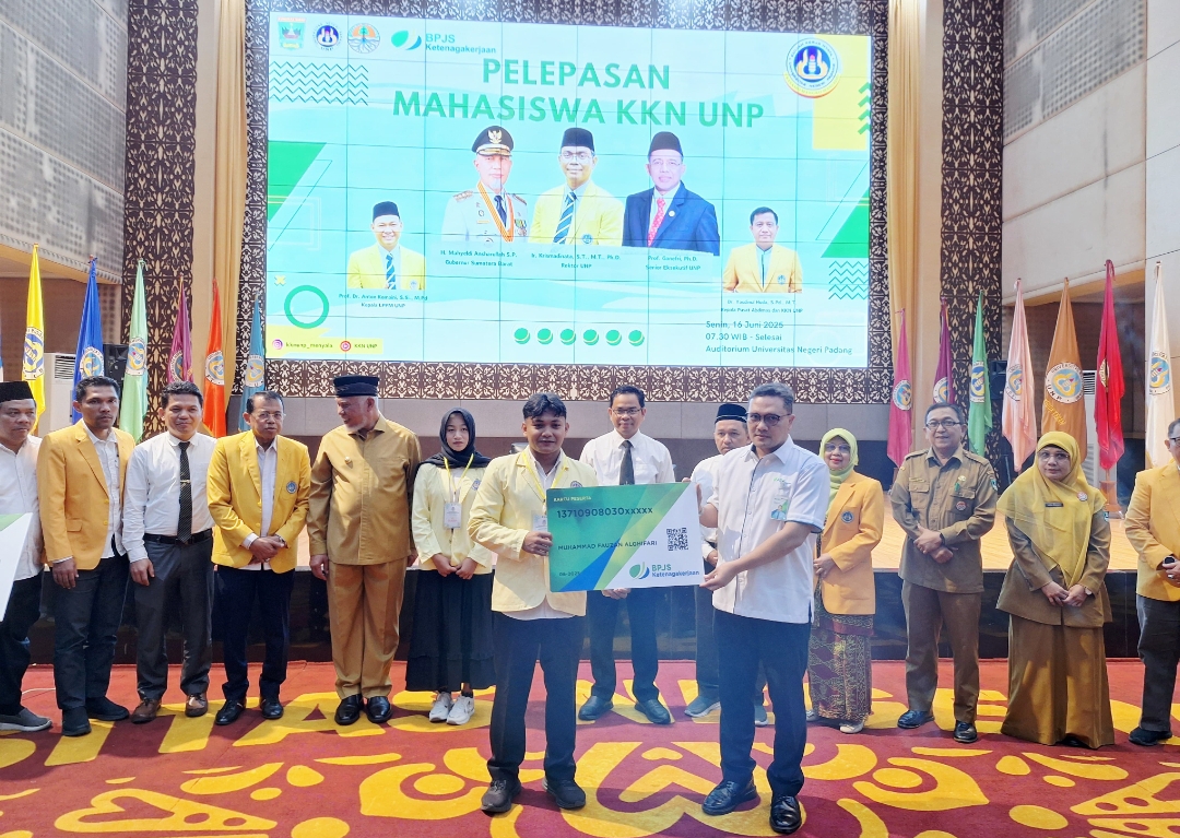 KKN daftarkan 5.067 mahasiswa peserta KKN 2025 ke program Jaminan Sosial Ketenagakerjaan BPJS Ketenagakerjaan.(Foto: Humas)