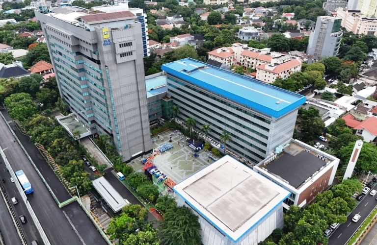 Gedung Kantor Pusat PLN di Kebayoran Baru, Jakarta Selatan. PLN kembali menjadi perusahaan utilitas nomor satu se-Asia Tenggara&nbsp;versi&nbsp;Fortune 2025.