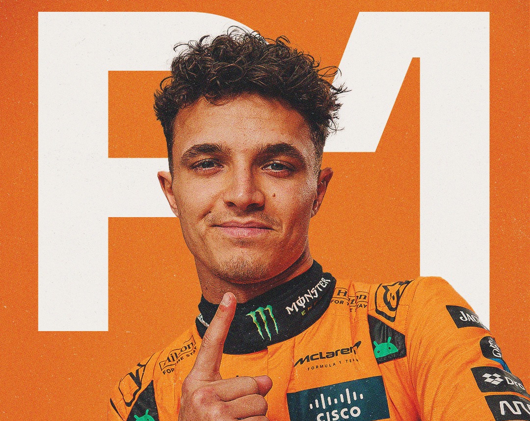 Lando Norris dari tim McLaren berhasil merebut pole position di kualifikasi Formula 1 GP Austria 2025, di Sirkuit Red Bull Ring,, Sabtu malam WIB (28/6/2025). (Foto: Instagram @mclaren)