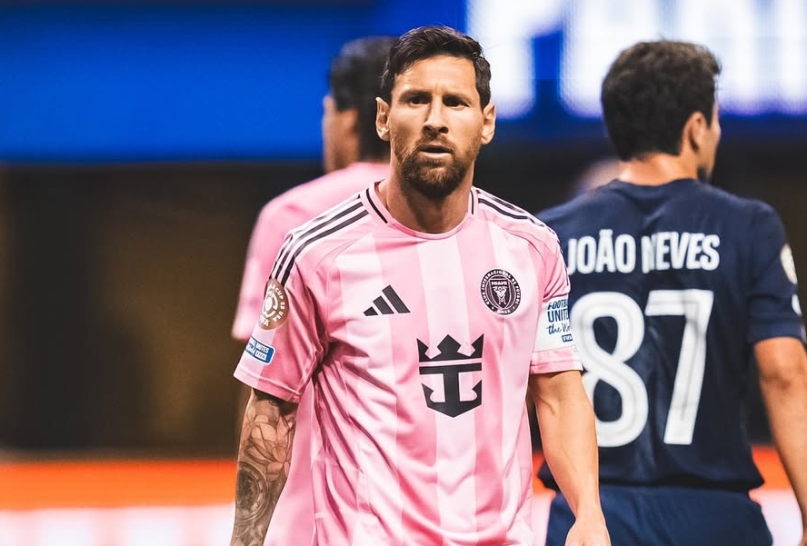 Striker Inter Miami Lionel Messi hadapi juara Eropa, PSG, di Mercedes-Benz Stadium, Atlanta, Minggu malam WIB (29/6).(Foto: Instagram @intermiamicf)