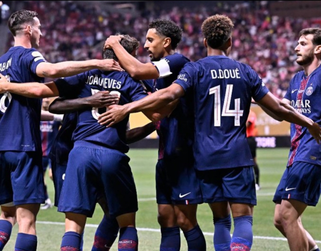 PSG menang 4-0 atas Inter Miami di laga 16 besar Piala Dunia Antarklub 2025, di Mercedes-Benz Stadium, Atlanta, Minggu malam WIB (29/6). (Foto: X @psg)