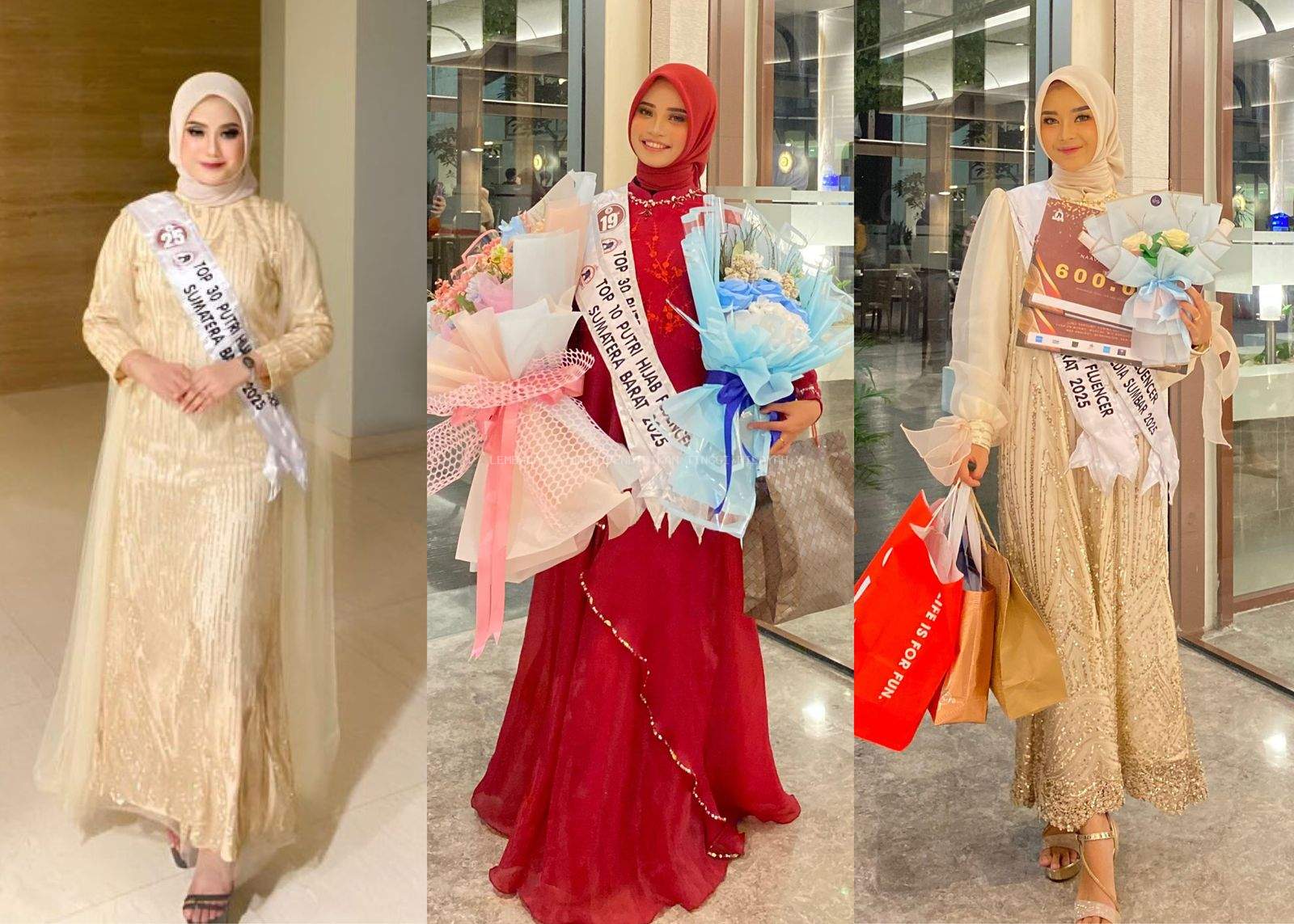 3 Mahasiswa Universitas Bung Hatta Tampil dan Menjadi Putri Hijabfluencer Sumbar 2025