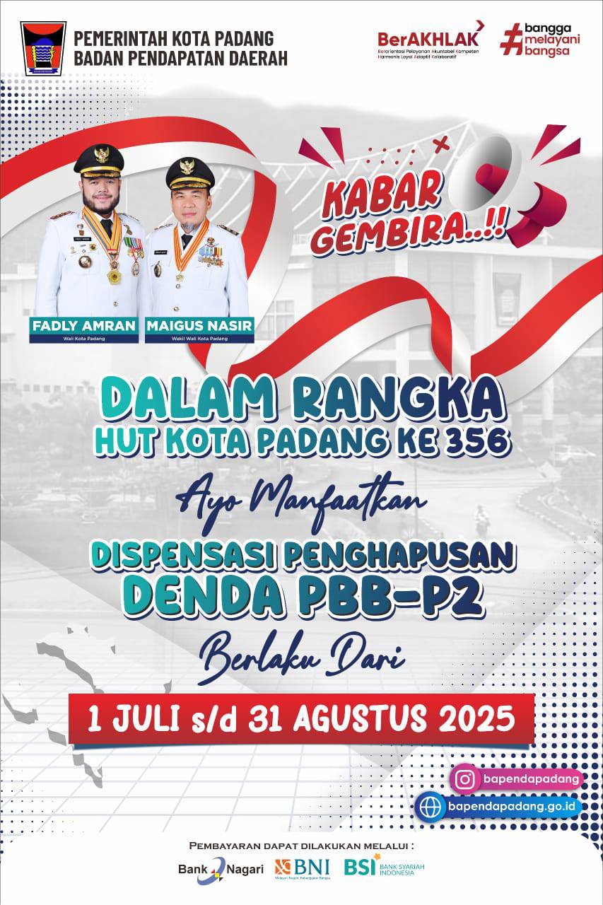 Dispensasi penghapusan denda PBB-P2 di Kota Padang