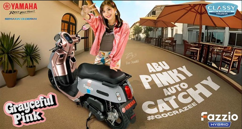 Yamaha Indonesia memperkenalkan dua pilihan warna baru yang sangat atraktif dan tentu saja eye catchy untuk Fazzio Hybrid.