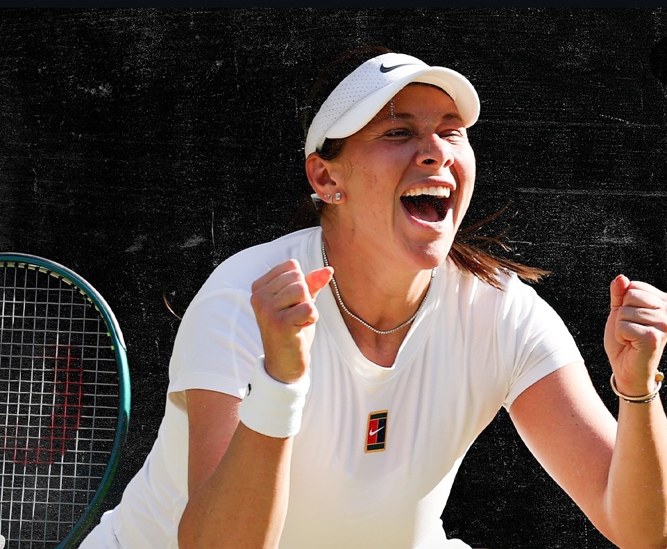 Amanda Anisimova pastikan tempat di final Wimbledon 2025 usai kalahkan Sabalenka. AS berpeluang raih gelar Grand Slam ketiga tahun ini. (Foto: IG @espnw)