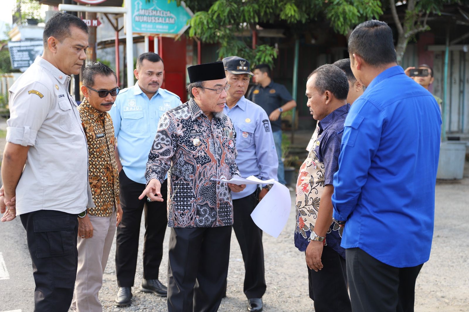 Wawako Padang, Maigus Nasir meninjau lokasi pelebaran jalan dan perbaikan drainase di Jalan Maransi dan Jalan Saiyo, Kecamatan Kototangah, Kamis (10/7).
