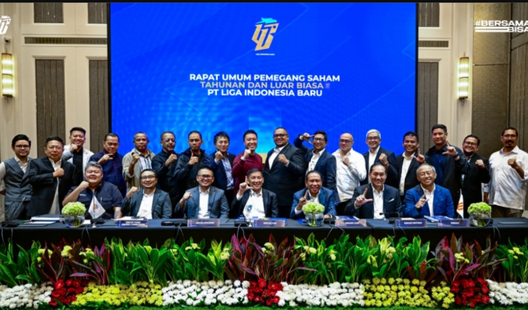 Rapat umum pemegang saham (RUPS) Liga Indonesia Baru yang digelar di Jakarta  diikuti 18 klub Liga 1.(Foto: LIB)
