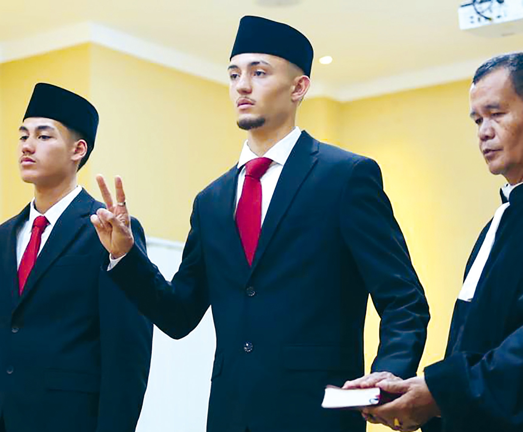 Ivar saat diambil sumpah menjadi WNI di Jakarta pada 22 Mei 2023.(PSSI)