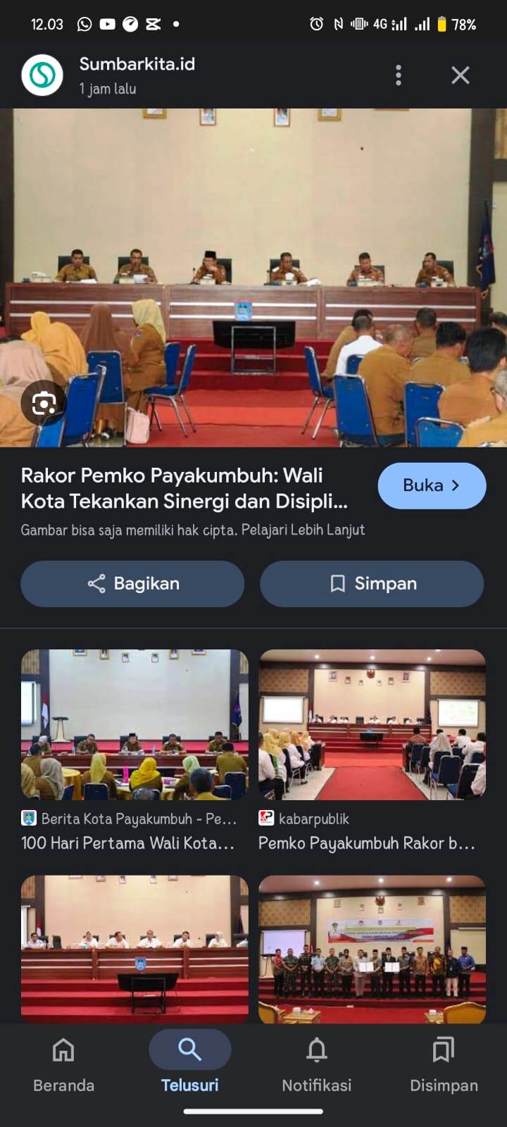 FOKUS: Wali Kota Payakumbuh Zulmaeta bersama Wakil Wali Kota Elzadaswarman, Sekko Rida Ananda, dan jajaran pimpinan OPD memimpin Rakor Pejabat Pemko Payakumbuh di Aula Ngalau Indah. (PEMKO PAYAKUMBUH)