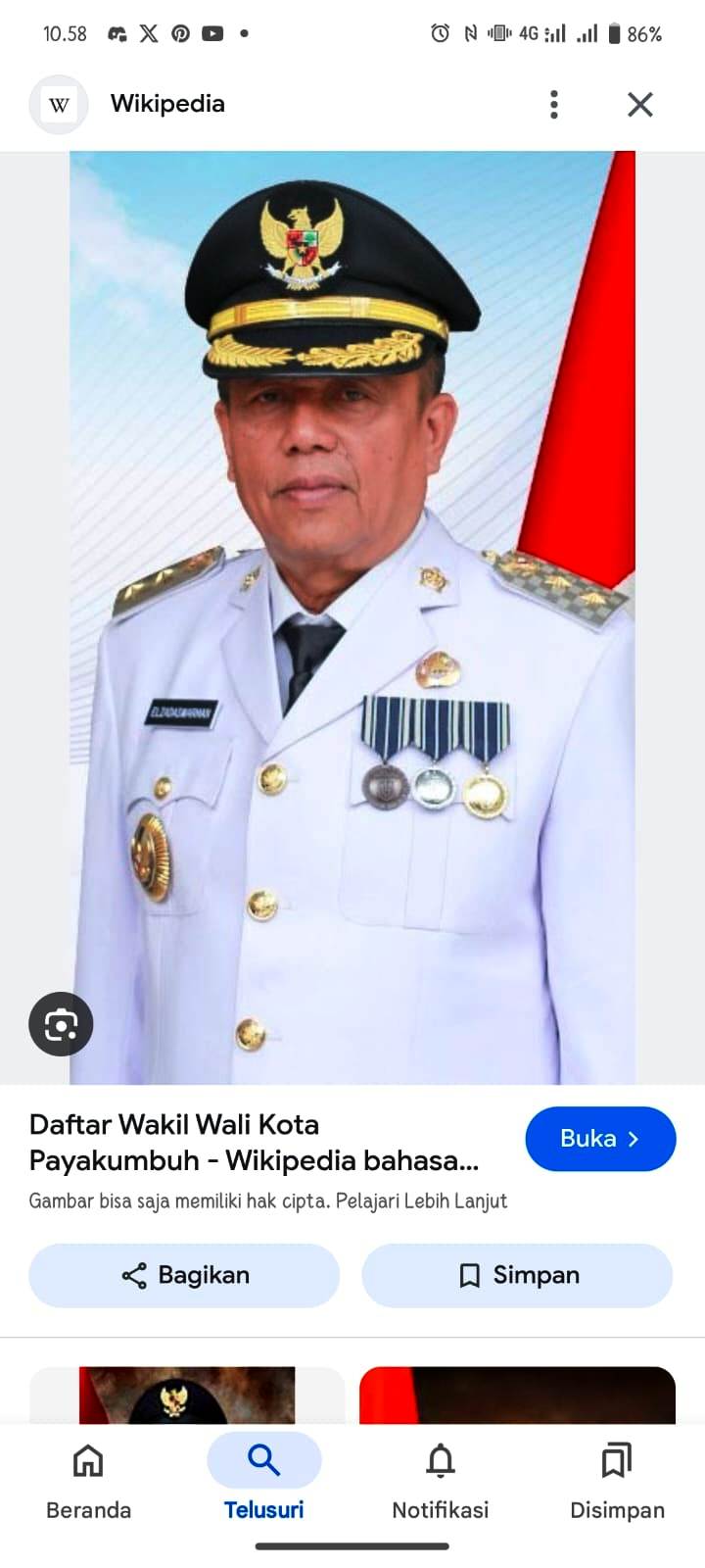 Wakil Wali Kota Payakumbuh Elzadaswarman. (WIKIPEDIA)
