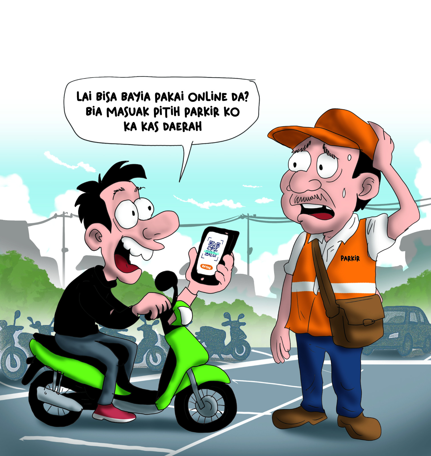 Ilustrasi sistem perpakiran.