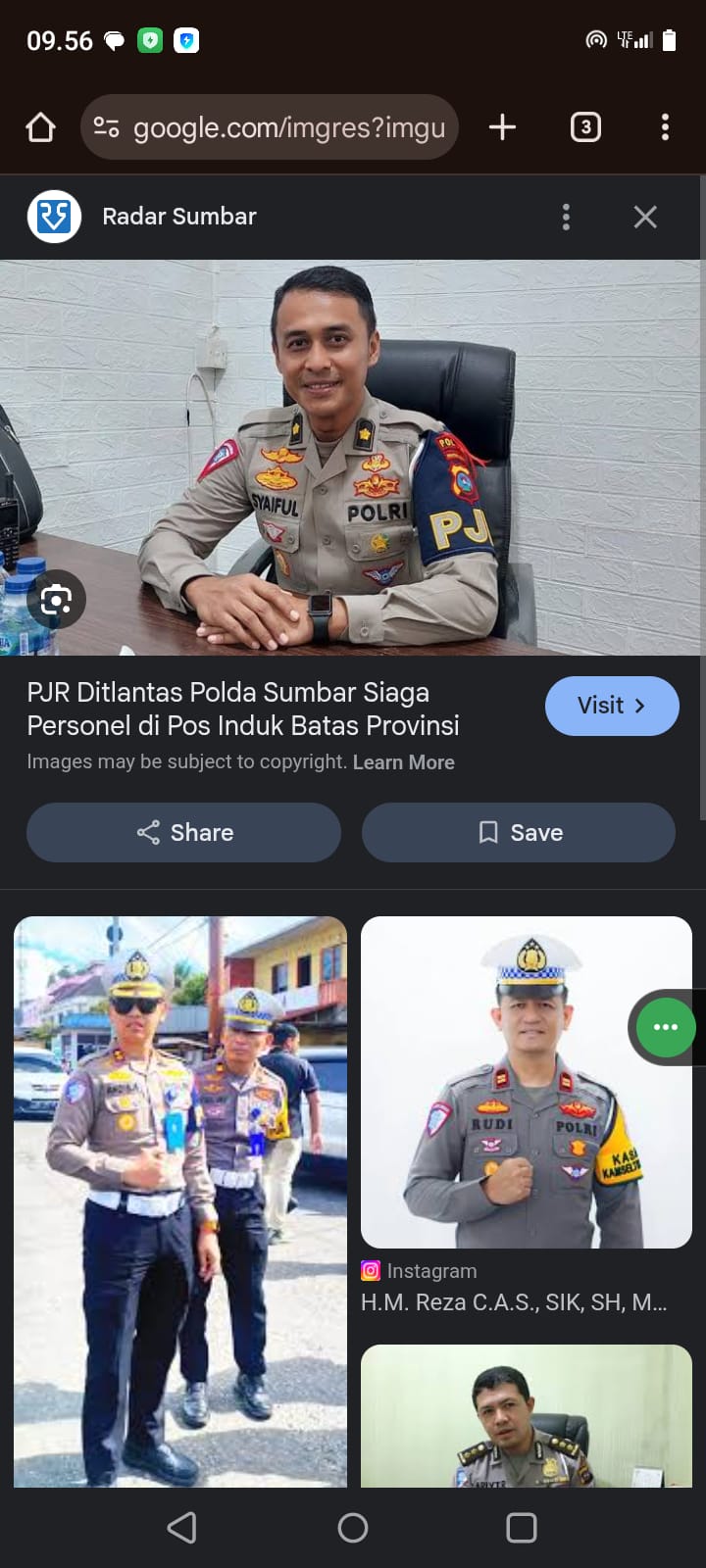 AKBP Syaiful Wachid, Kapolres Limapuluh Kota. (Instagram Reslima Limapuluh Kota)