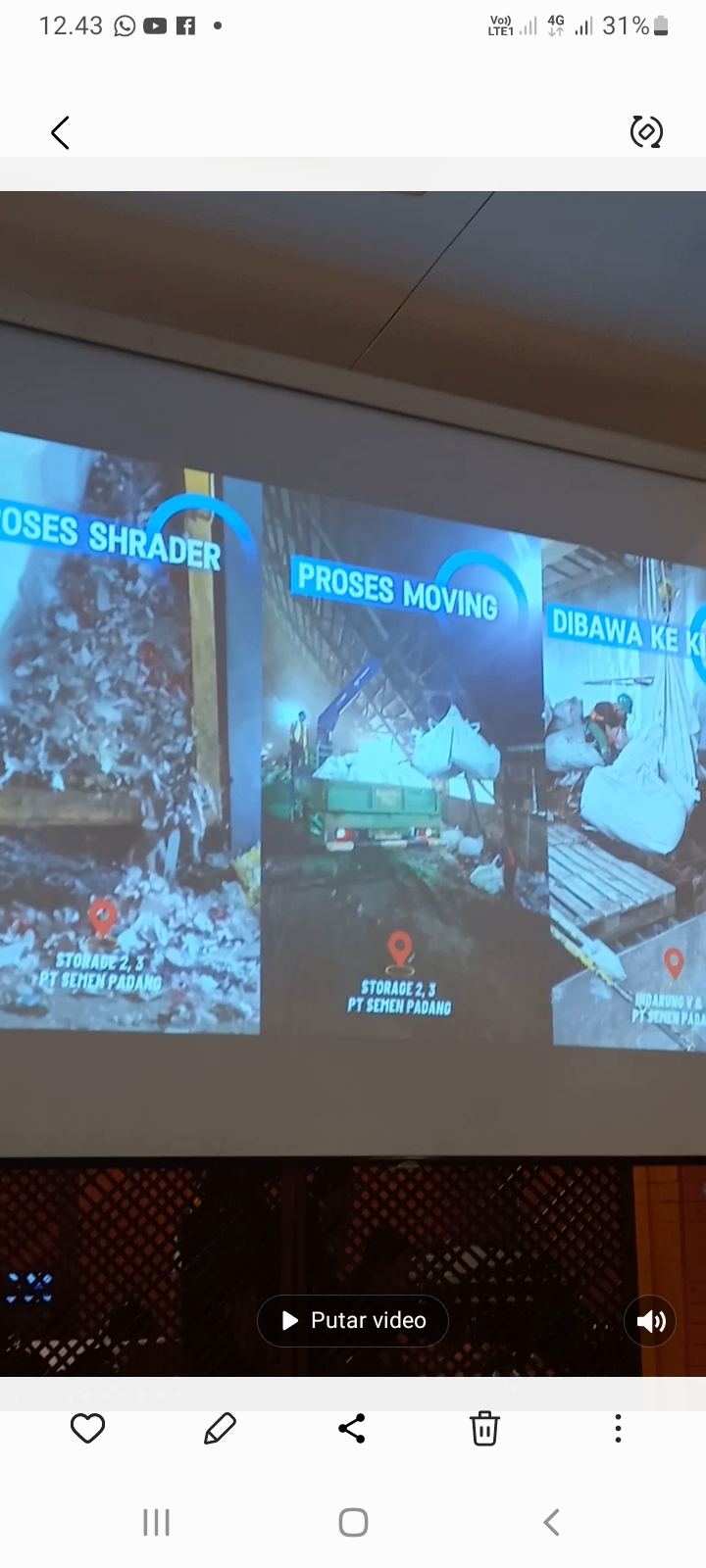 Proses pemusnahan barang ilegal di PT Semen Padang. Bea Cukai Teluk Bayur musnahkan lebih dari 15 juta batang rokok ilegal dan barang ilegal lainnya senilai Rp22,1 miliar.