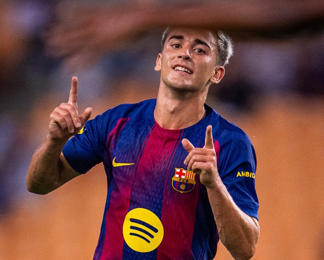 Gavi cetak dua gol dan jadi top skor pramusim Barcelona usai kemenangan 5-0  atas Daegu.(Foto: Instagram @fcbarcelona)