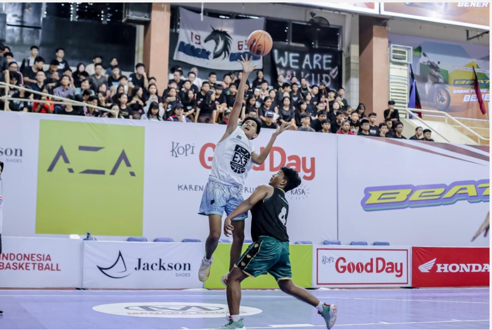 Pertandingan hari pertama AZA 3X3 Competition 2025 West Sumatra di GOR Prayoga Padang, Kamis (14/8). (Foto: DBL Indonesia)