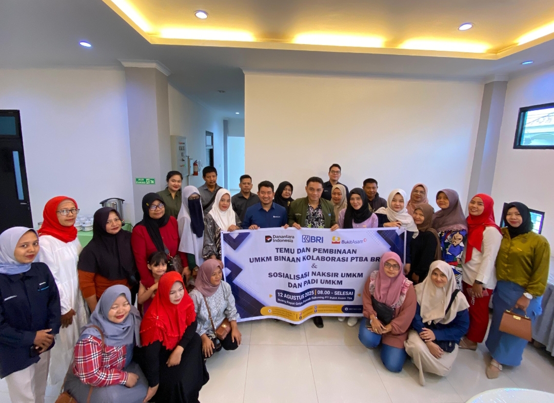 PTBA berikan pendampingan dan akses PaDi UMKM untuk 22 UMKM, tingkatkan penjualan dan daya saing usaha secara digital.(Foto: Corcom PTBA)