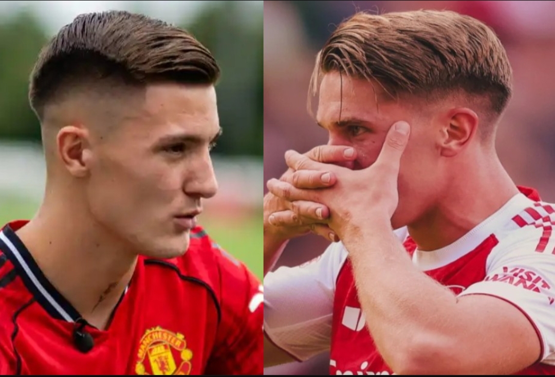 Benjamin Sesko dan Viktor Gyokeres bakal berhadapan dalam laga Manchester United vs Arsenal di laga perdana Liga Inggris 2025/2026, Minggu (17/8). (Foto: Dok. MU & Arsenal)