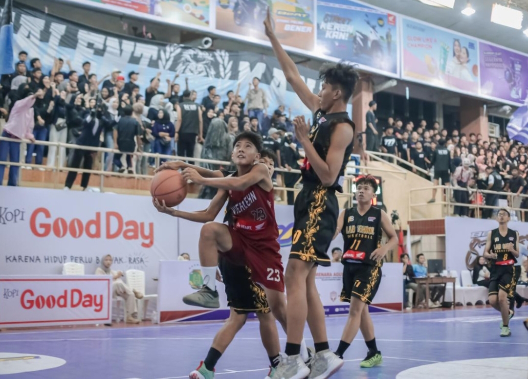Salah satu laga Honda DBL with Kopi Good Day 2025 West Sumatra. (Foto: DBL Indonesia)