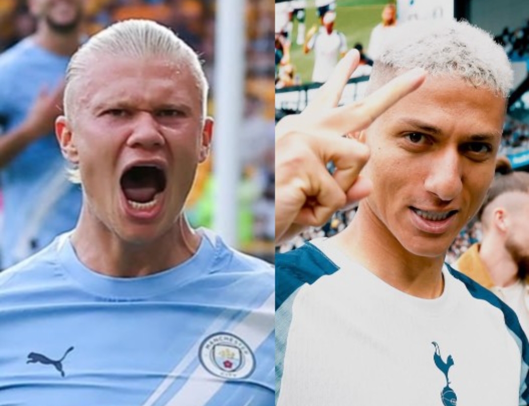 Haaland dan Richarlison akan menjadi sorotan saat Manchester City menjamu Tottenham. (Foto: IG Man City dan Spurs)