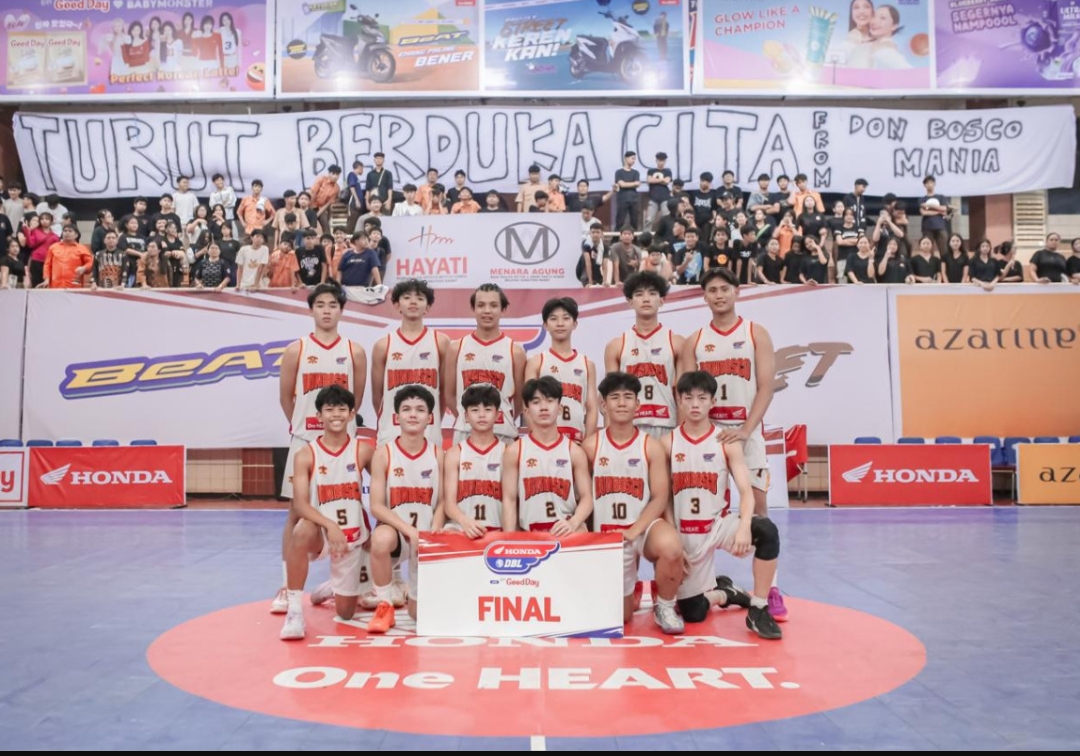 Skuad putra SMA Don Bosco Padang melaju ke Final Party Honda DBL with Kopi Good Day 2025 West Sumatra.(Foto: DBL Indonesia)