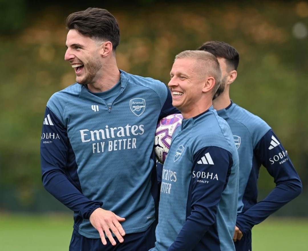 Para pemain Arsenal latihan jelang pertandingan melawan Leeds United di Emirates Stadium pada Sabtu malam (23/8) pukul 23:30 WIB.(Foto: Arsenal.com)