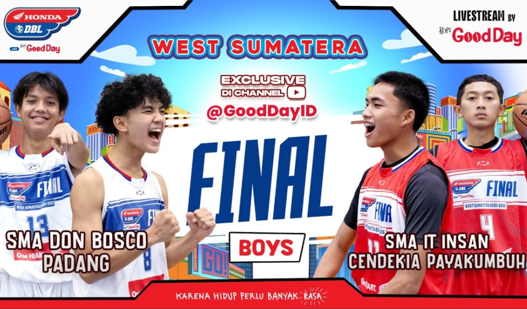 Final DBL Sumbar 2025 mempertemukan SMA IT Insan Cendekia Payakumbuh (Prince) melawan SMA Don Bosco Padang. (Foto: DBL Indonesia)