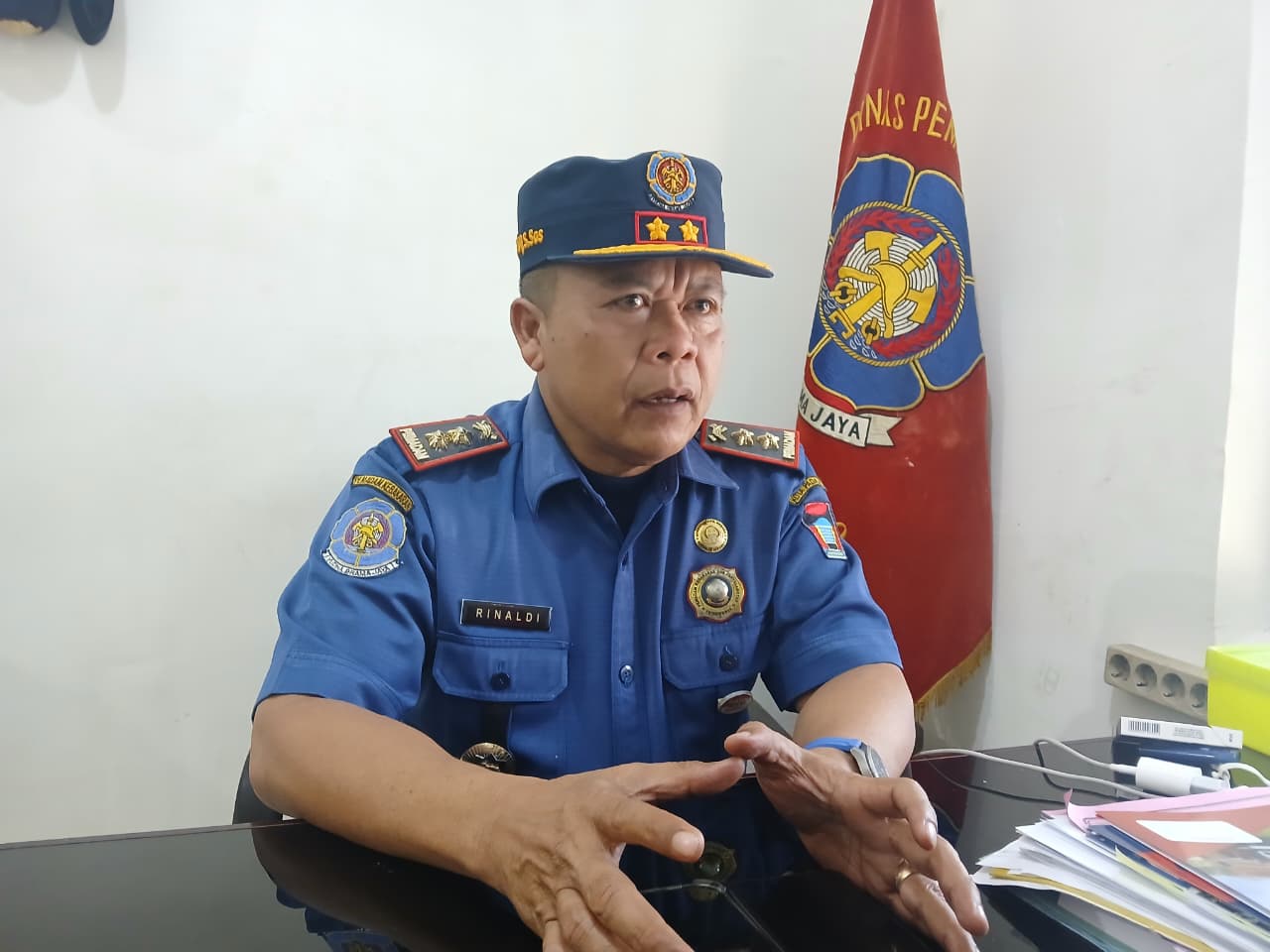 Kepala Bidang Operasional Damkar Kota Padang, Rinaldi.