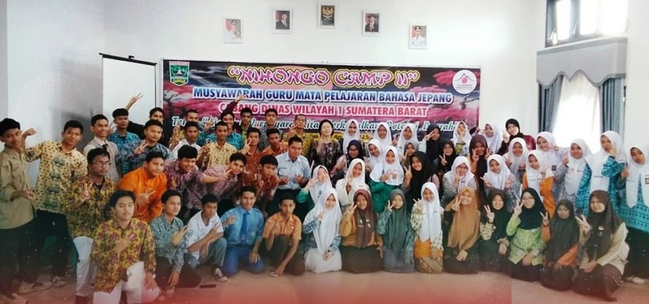 ANTUSIAS: Para siswa yang ikut Nihongo Camp 2 yang diselenggarakan MGMP Bahasa Jepang.