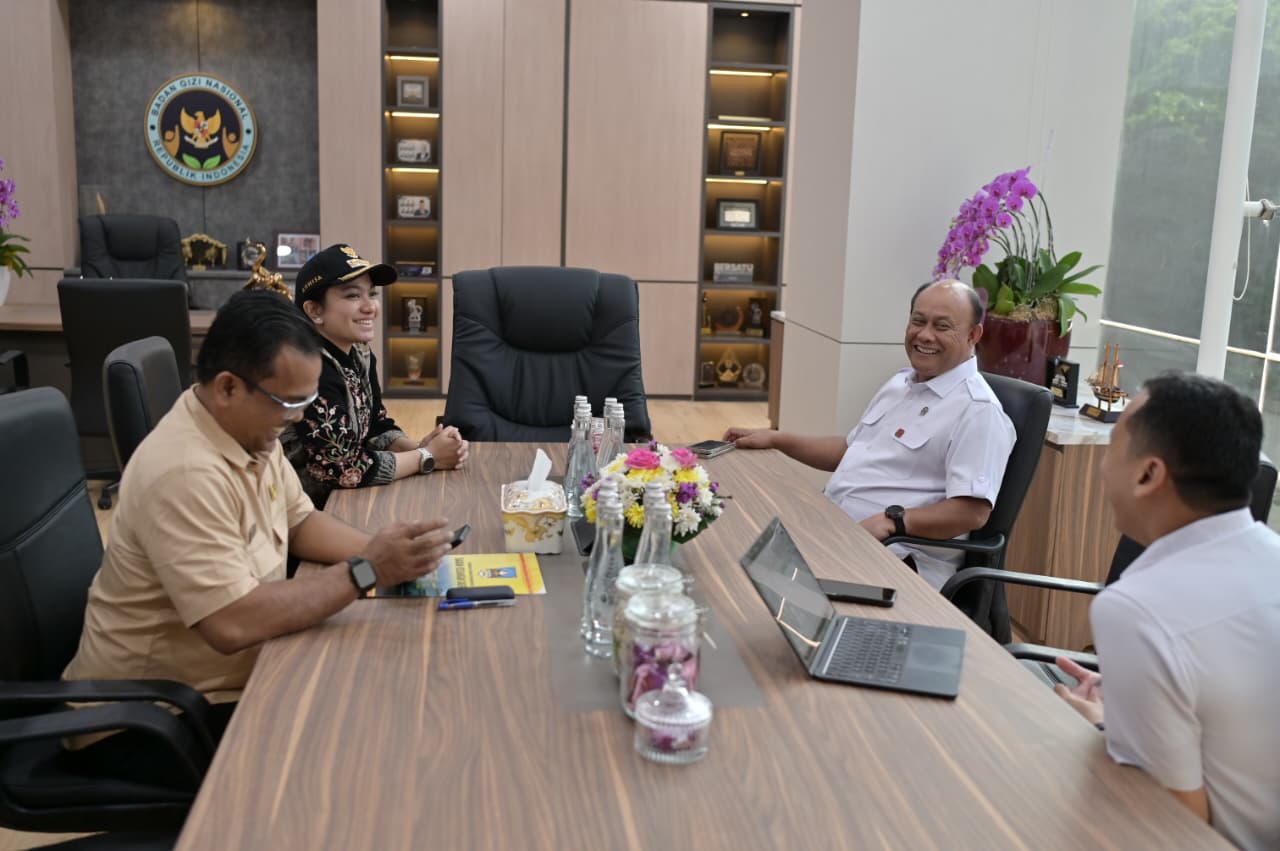 Bupati Dharmasraya, Annisa Suci Ramadhani bertemu dengan BGN, beberapa waktu lalu.