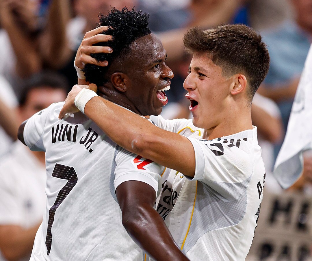 Real Madrid menang 2-1 atas Mallorca pada lanjutan La Liga 2025/2026 berkat gol Guler dan Vinicius, Minggu (31/8/2025) dinihari WIB, di Stadion Santiago Bernabeu.(Foto: Real Madrid)