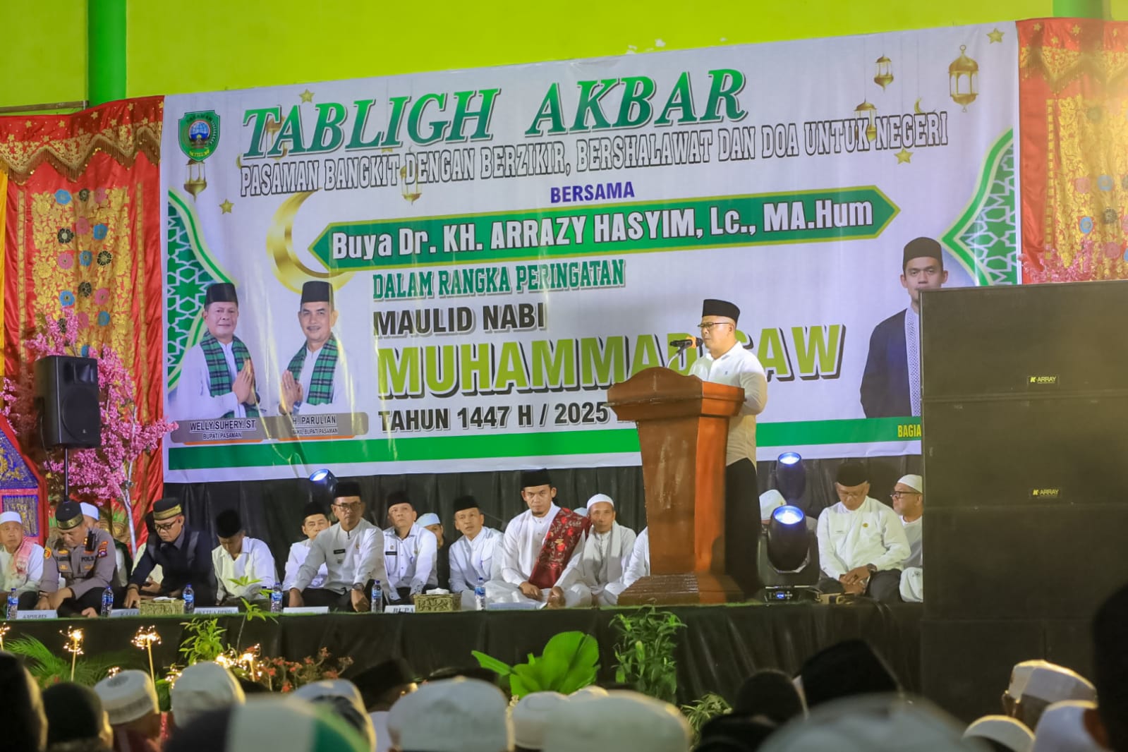 Tabligh Akbar Maulid Nabi Muhammad SAW 1447 H yang diadakan oleh Pemkab Pasaman.