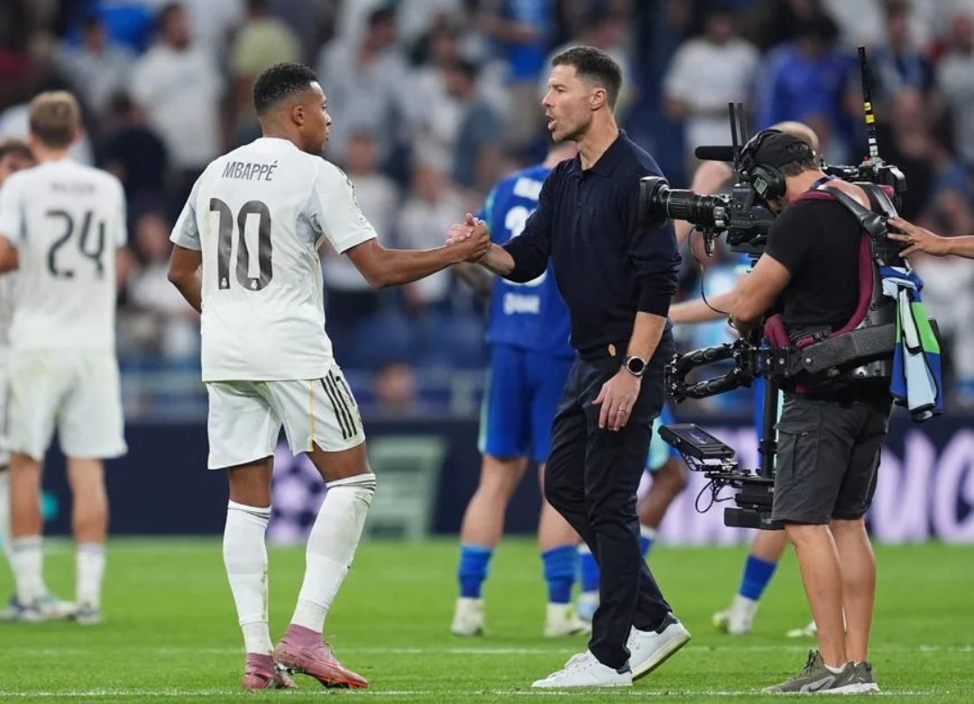 Kylian Mbappe cetak dua penalti dan Xabi Alonso menangkan debutnya sebagai pelatih Real Madrid di Liga Champions.(Foto: UEFA.com)