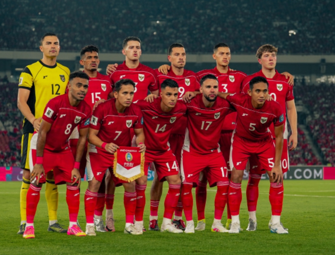 Timnas Indonesia turun ke peringkat 119 dunia dalam FIFA Ranking September 2025 setelah hasil imbang 0-0 melawan Lebanon.(Foto: Dok. PSSI)