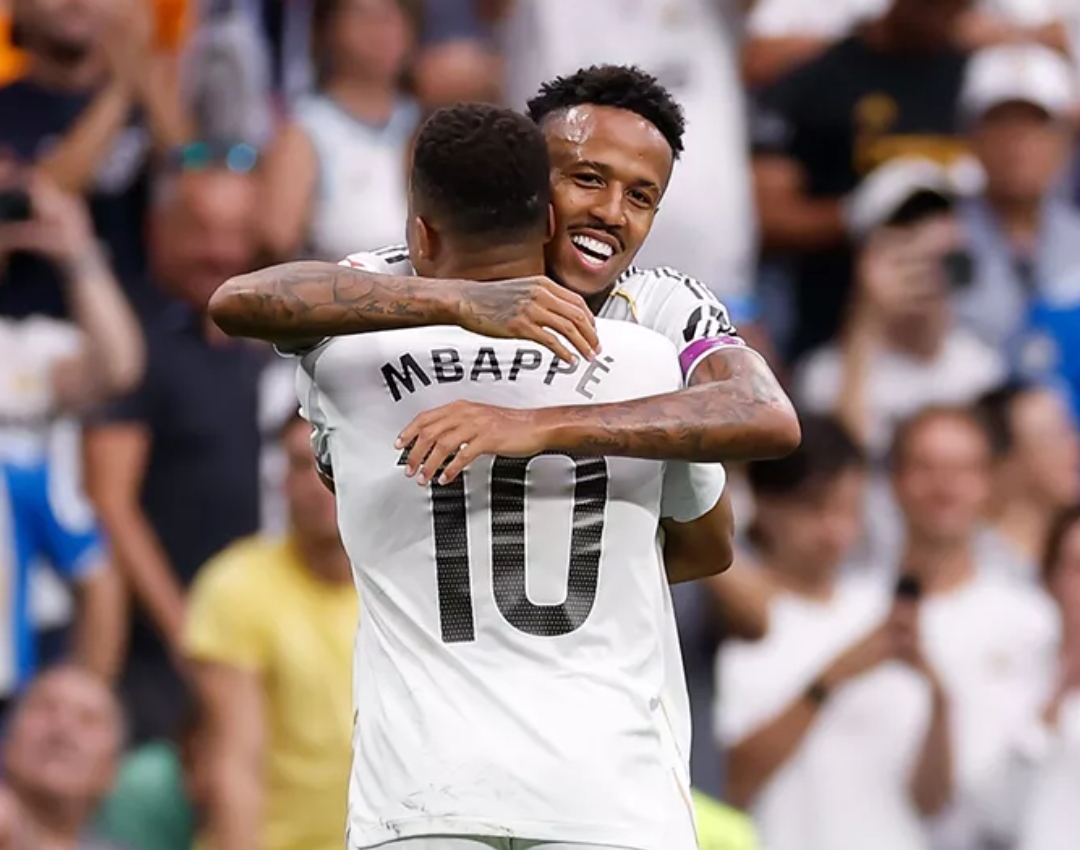 Eder Milit&atilde;o dan Kylian Mbapp&eacute; jadi penentu kemenangan Real Madrid 2-0 kontra Espanyol di Liga Spanyol. (Foto: Instagram Real Madrid)