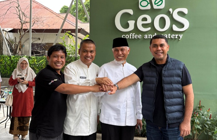 Gubernur Mahyeldi,  dan Sekdaprov Arry tegaskan dukungan untuk Hamdanus&ndash;Dipo di Musorprov KONI Sumbar 2025, klaim 71 persen suara sah.