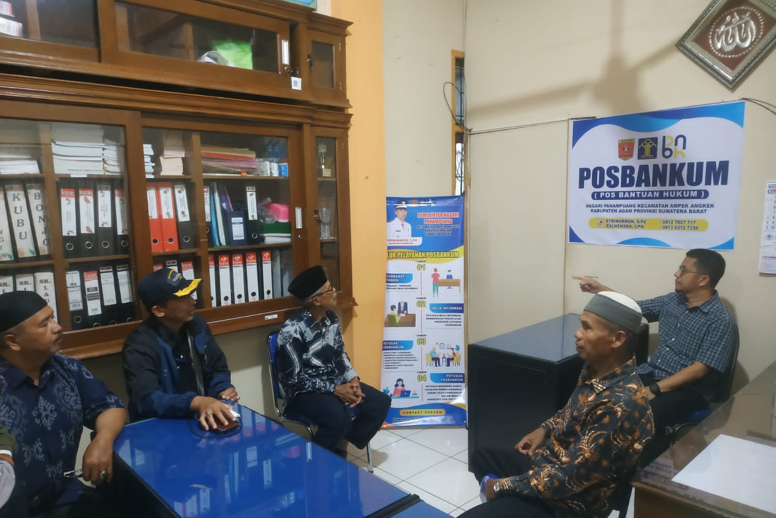 Pos Bantuan Hukum (Posbankum) resmi terbentuk di Nagari Panampuang, Kabupaten Agam, Jumat (25/9).