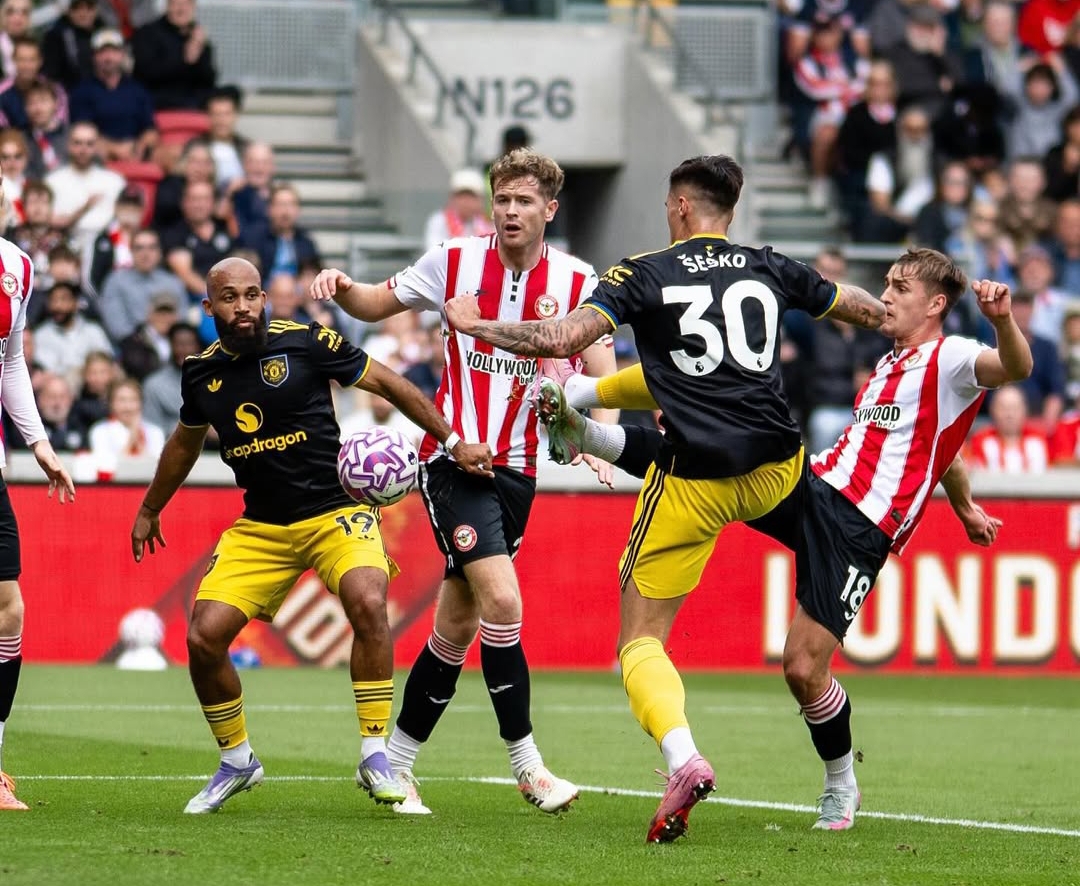 Benjamin Sesko mencetak gol perdana untuk Manchester United saat menghadapi Brentford. (Foto: Instagram Manchester United)