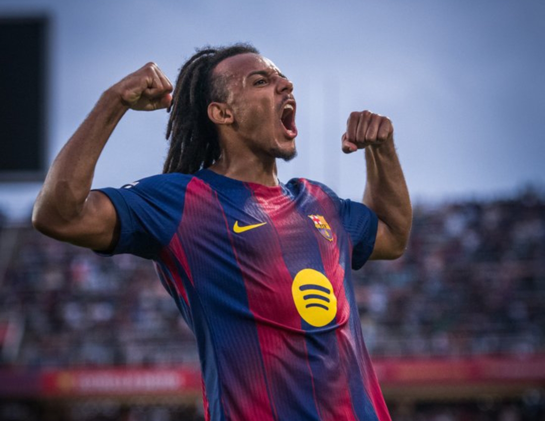 Gol Kound&eacute; membawa Barcelona imbang 1-1 melawan Real Sociedad di babak pertama La Liga 2025. (Foto: FC Barcelona)