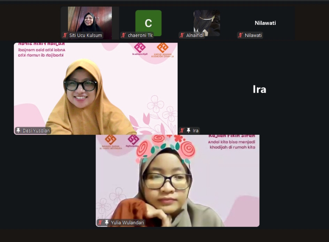 Dr. Desi Yusdian memberikan pemaparan inspiratif tentang keteladanan Khadijah bint Khuwailid dalam "Bincang-Bincang Muslimah". (Foto: IST)