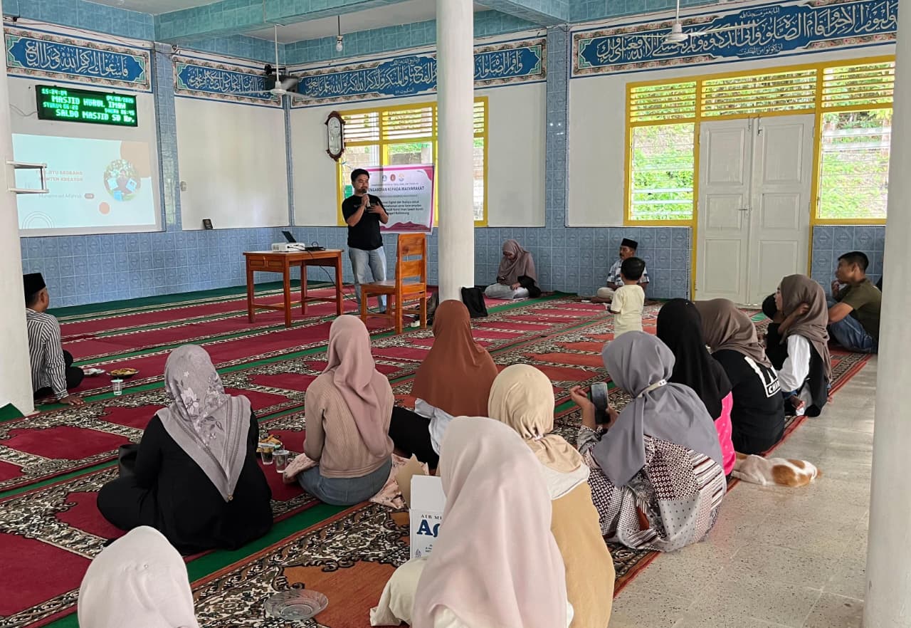Kegiatan PKM di Masjid Nurul Iman, Sawah Kareh Kabupaten Tanahdatar, 9 Agustus 2025.