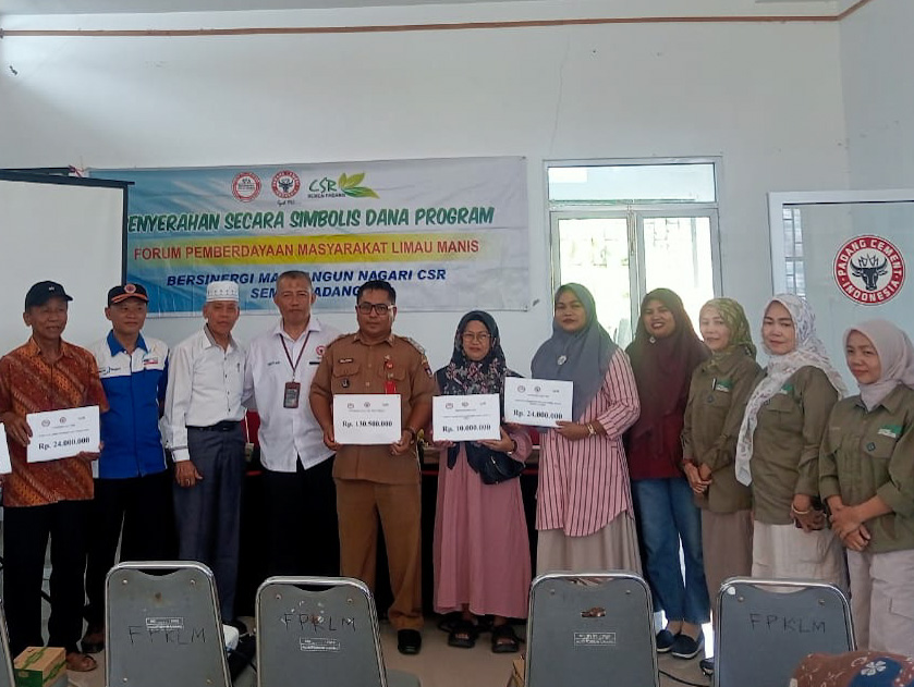 PT Semen Padang luncurkan Program Basinergi Mambangun Nagari 2025 di Limau Manis untuk tingkatkan kemandirian ekonomi masyarakat berbasis potensi lokal.