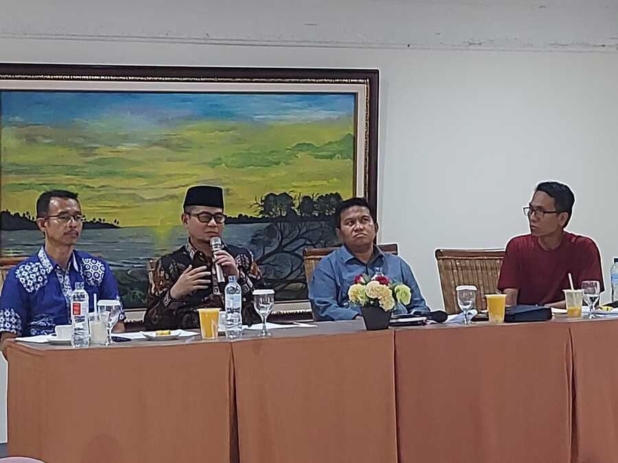 Wakil Wali Kota Bukittinggi, Ibnu Asis dalam rapat koordinasi persiapan MTQ ke-41 tingkat Sumatera Barat di Hotel Dymens Bukittinggi, Sabtu, (11/10).