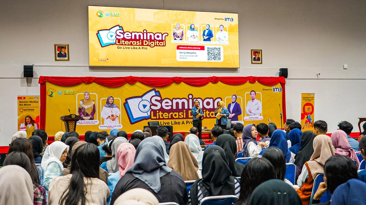 Indosat dan TikTok kolaborasi gelar seminar &ldquo;Go Live Like a Pro&rdquo; di Universitas Riau, edukasi mahasiswa jadi kreator dan influencer digital profesional.