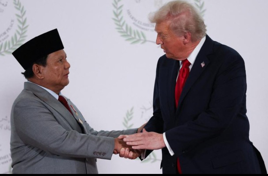 Presiden Prabowo Subianto bersama Presiden Amerika Serikat Donald Trump.(Foto: IST)