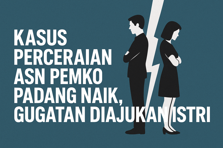 BKPSDM Padang mencatat 15 kasus perceraian ASN hingga Oktober 2025, seluruhnya diajukan perempuan. (ChatGPT)