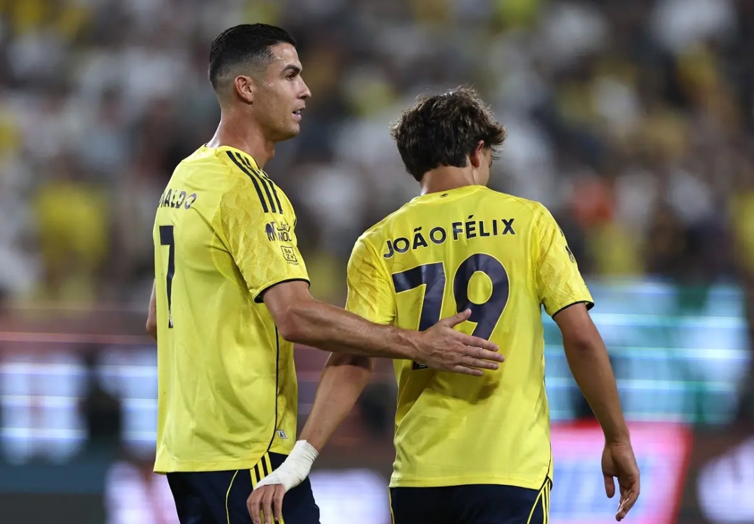 Duet Ronaldo dan Jo&atilde;o Felix menjadikan Al Nassr mesin gol teratas Saudi Pro League musim ini. (Foto: Dok. Reuters)