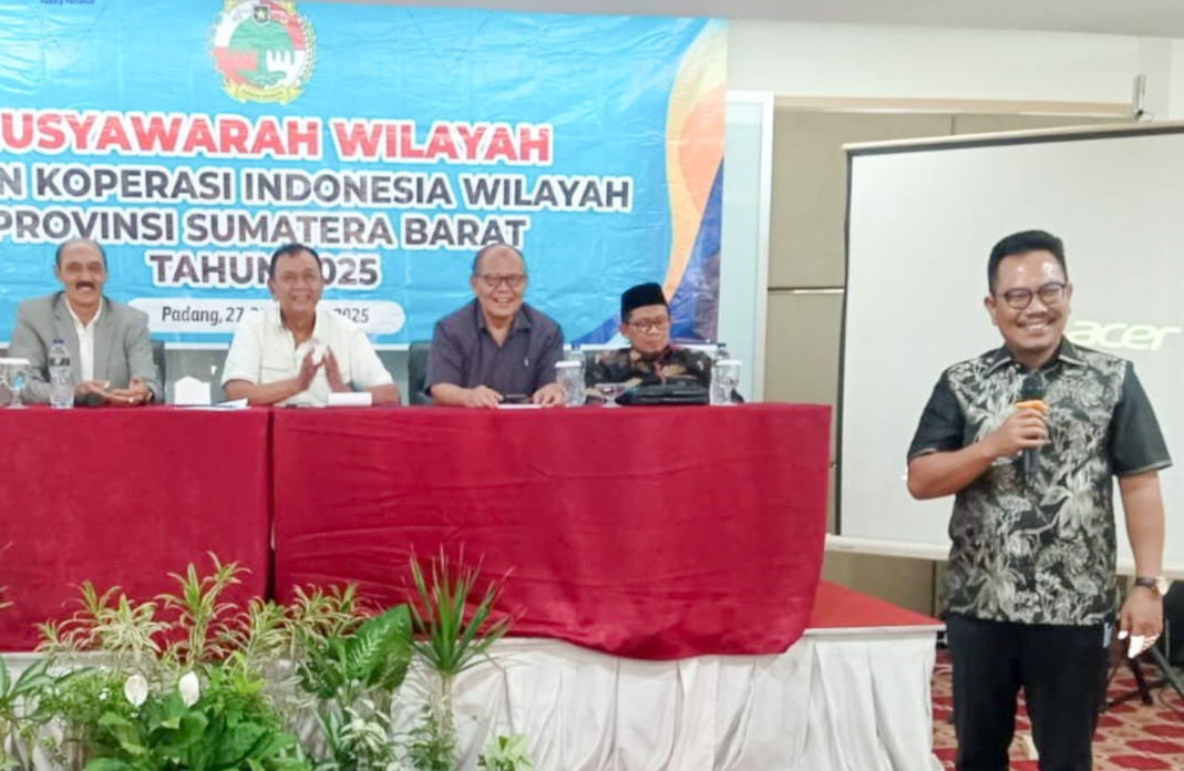 Gun Sugianto SH MH resmi terpilih sebagai Ketua Dekopin Sumbar periode 2025&ndash;2030.