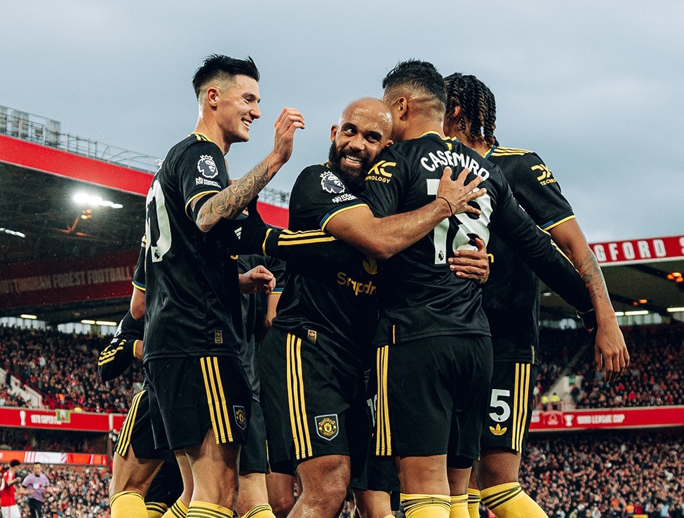 Casemiro membawa Manchester United unggul 1-0 atas Nottingham Forest di babak pertama Premier League.(Foto: Instagram @manchesterunited)