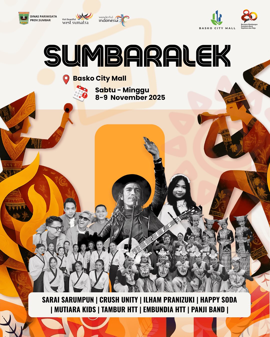 Gelaran SUMBARALEK 2025 siap mengguncang Kota Padang dengan konsep baru yang lebih segar, kekinian, dan merangkul semangat budaya Minang dalam nuansa urban.