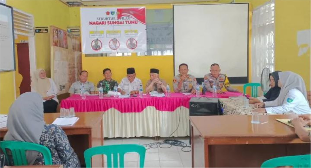 Proses pembentukan panitia Pilwana di Nagari Sungai Tunu.